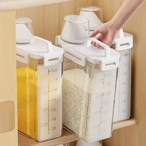 2.5L Airtight Grain Storage Container with Measuring Cup