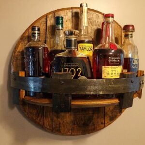 Round Barrel Wall Shelf